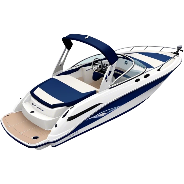 Speedboat - Bayliner 185 Bowrider (Model Year: 2020) (Iconic colour: White with navy blue accents) emoji