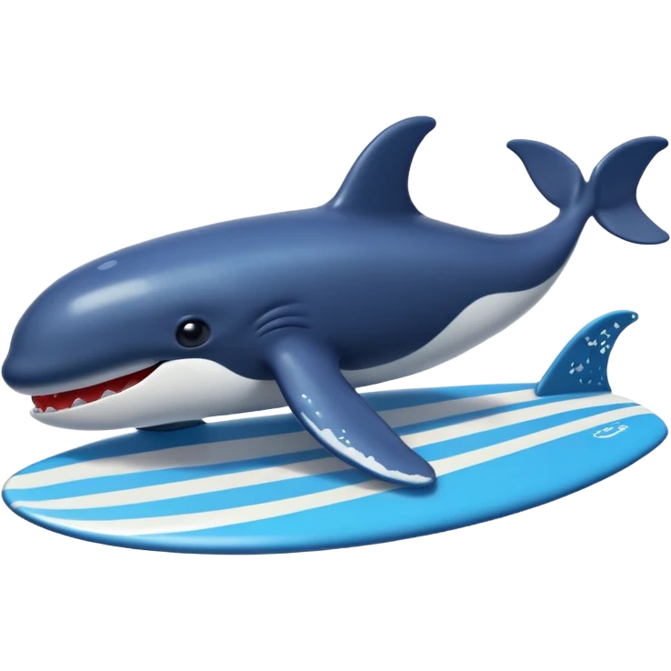 surfing whale emoji