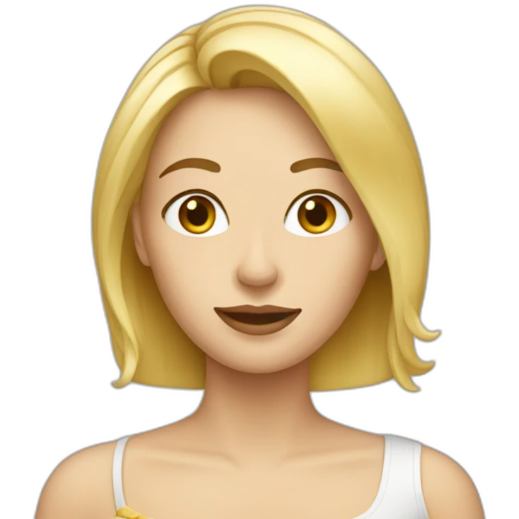 French blond woman emoji