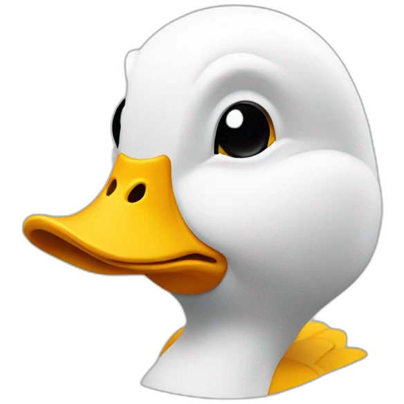 Un canard qui est studieux emoji