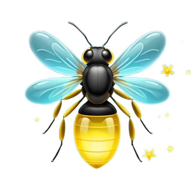 Fireflies scenery emoji
