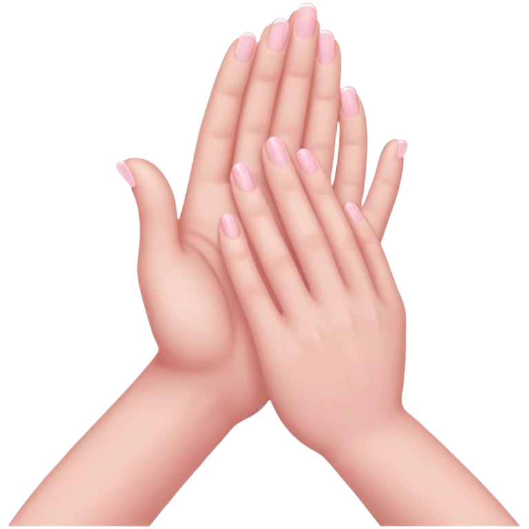 pray hands soft pink emoji