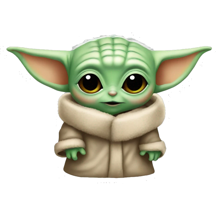 Baby Yoda Christmas ￼ emoji