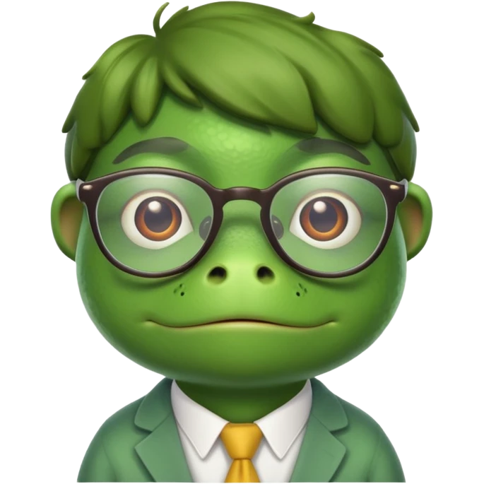 Frog teacher emoji