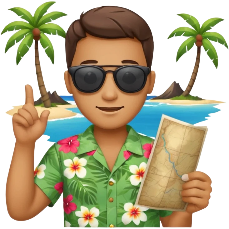 unique looking tourist emoji
