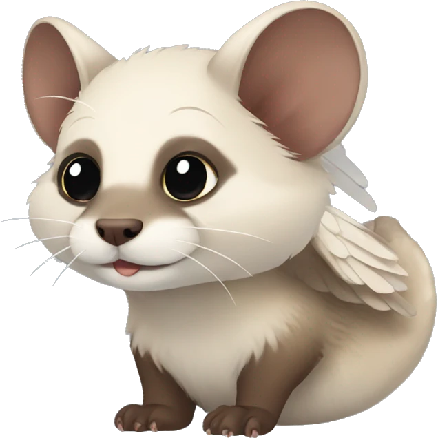 Ferret with wings emoji
