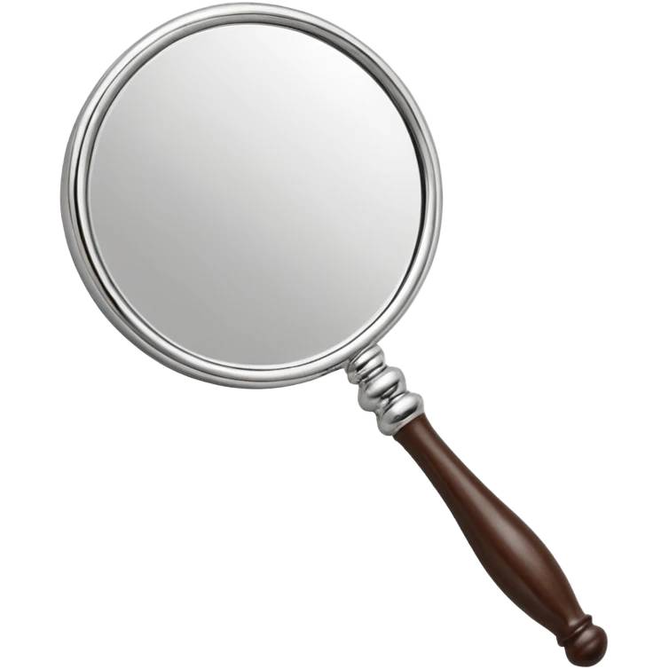 hand mirror, polished silver chrome, erotic vanity aesthetic emoji
