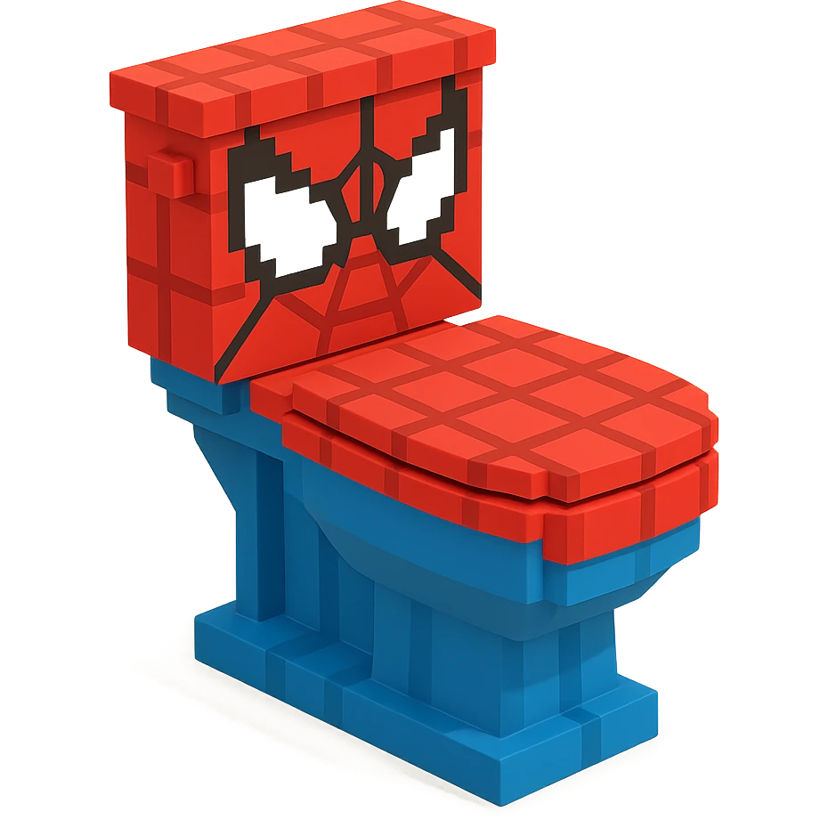 Spiderman Man Toilet  emoji