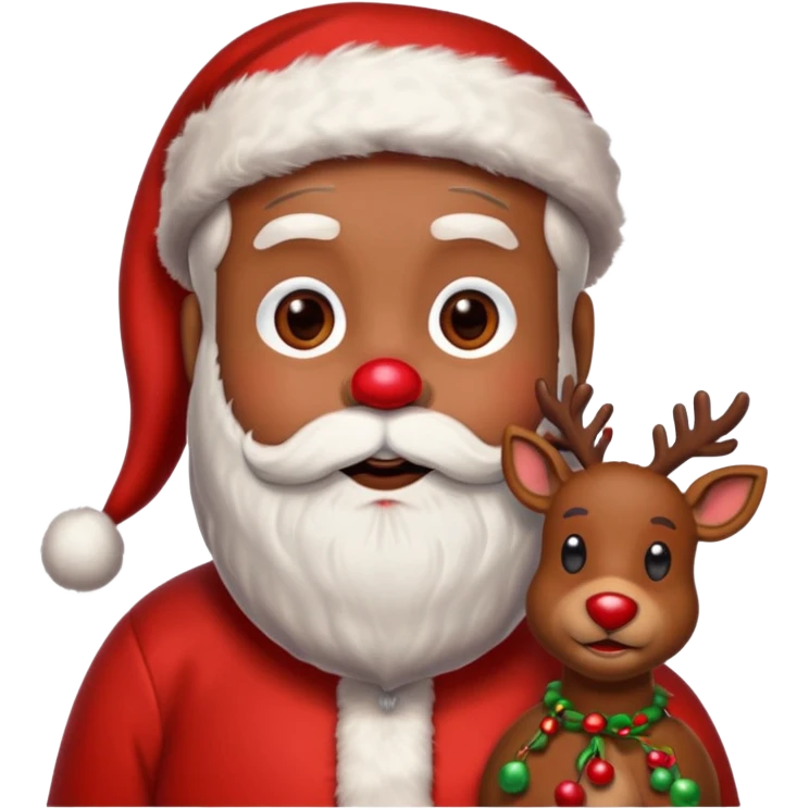 santa Rudolph emoji