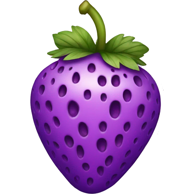 purple strawberry emoji