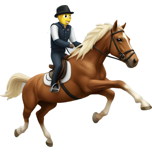 Horse is jumping emoji