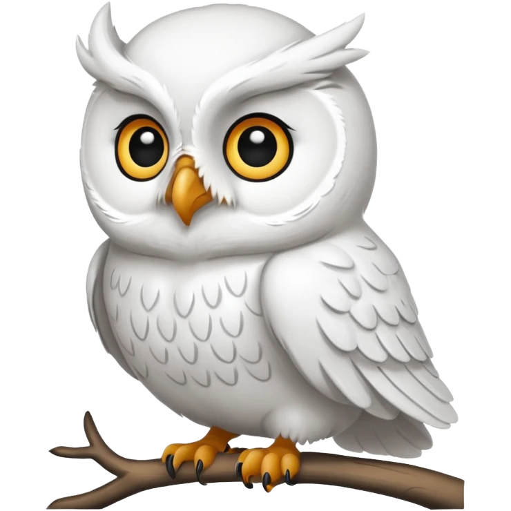 белая сова emoji