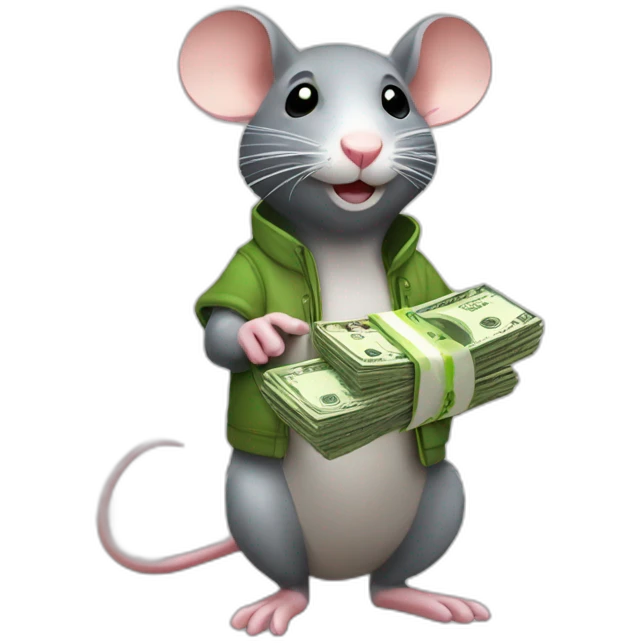 Marvelous Rat with money emoji
