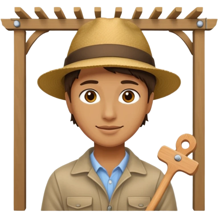 persona poniendo pérgola emoji