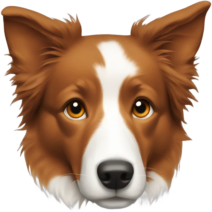 Short hair orange border collie emoji