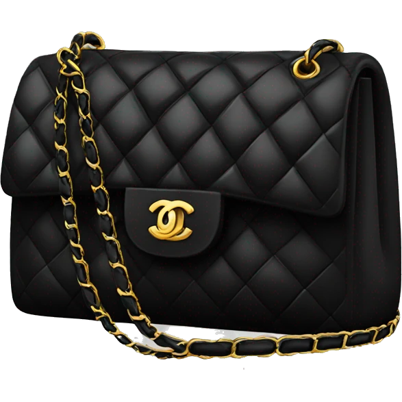 Chanel bag black emoji