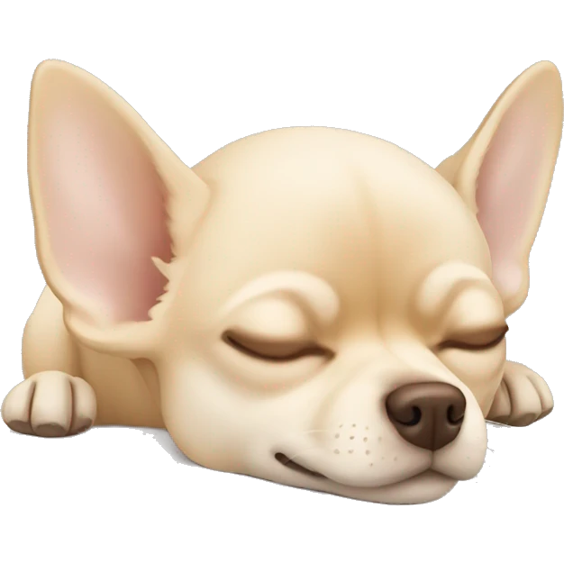 Sleeping all beige Chihuahua   emoji
