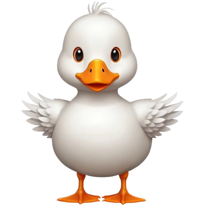 Funny duck emoji