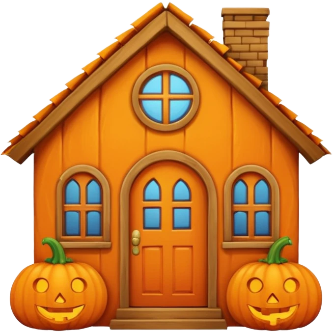 Maison citrouille emoji