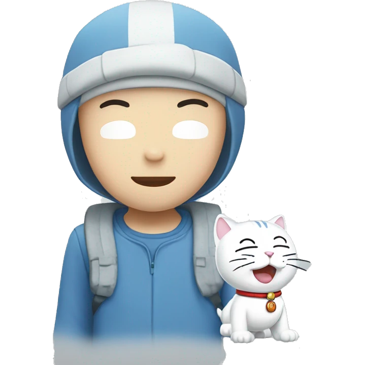 Doraemon white emoji