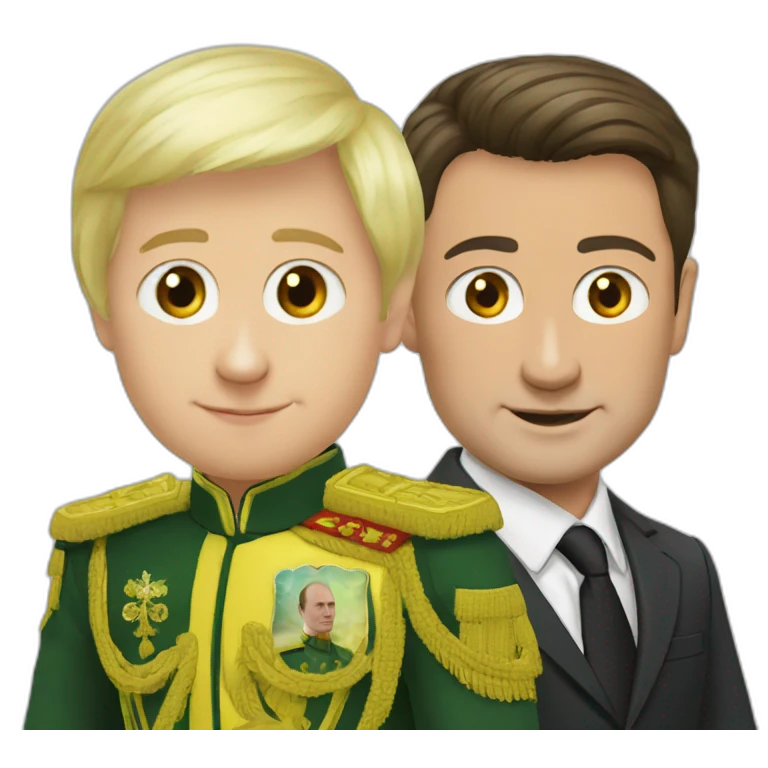 Putin and Zelenskyy  emoji