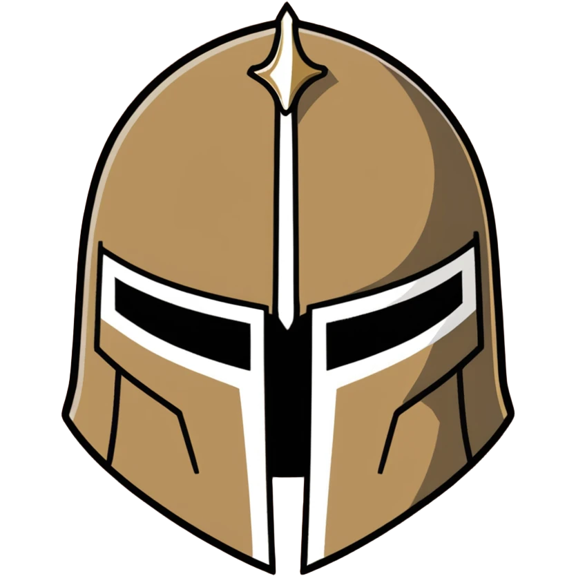 Historical medieval helmet with light rust patterns and aged appearance emoji