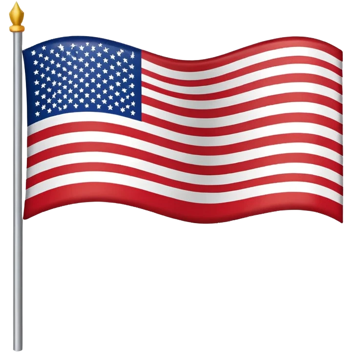 USA flag flying  emoji