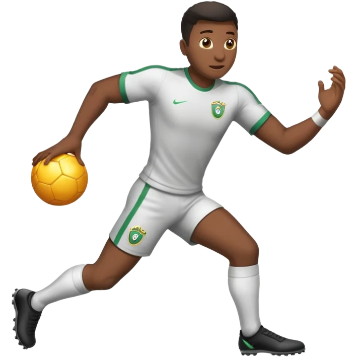 Um homem nadando todo prateado emoji