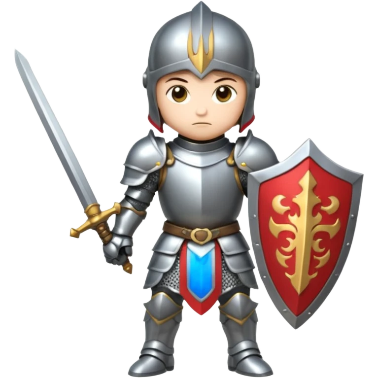 knight, chibi full body emoji