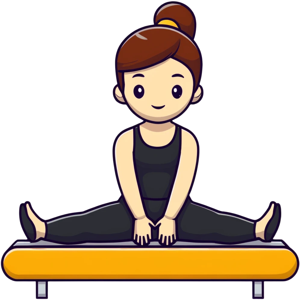 A girl doing pilates  emoji
