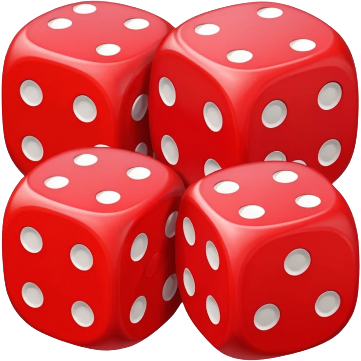 dice with hearts instead of dots emoji