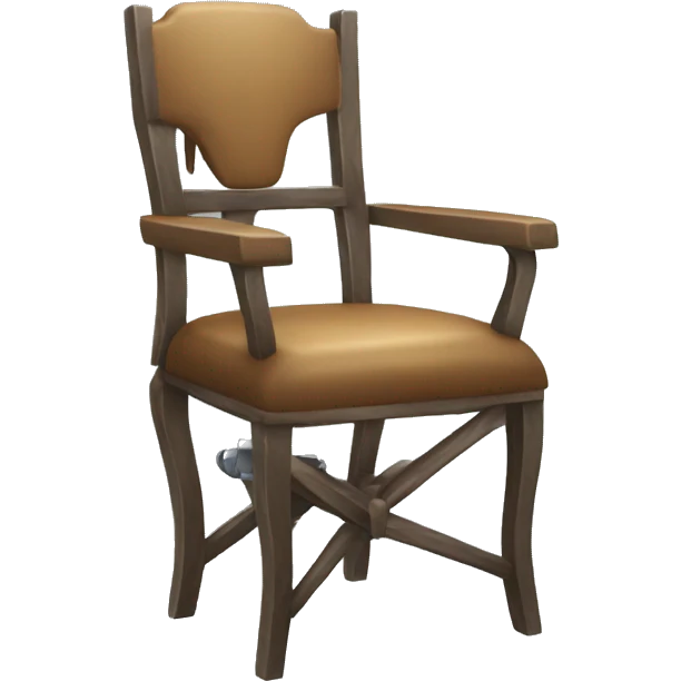 chair with a weapon emoji