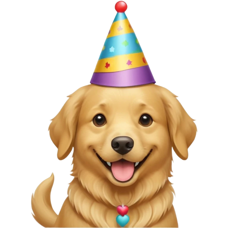 dog with party hat emoji
