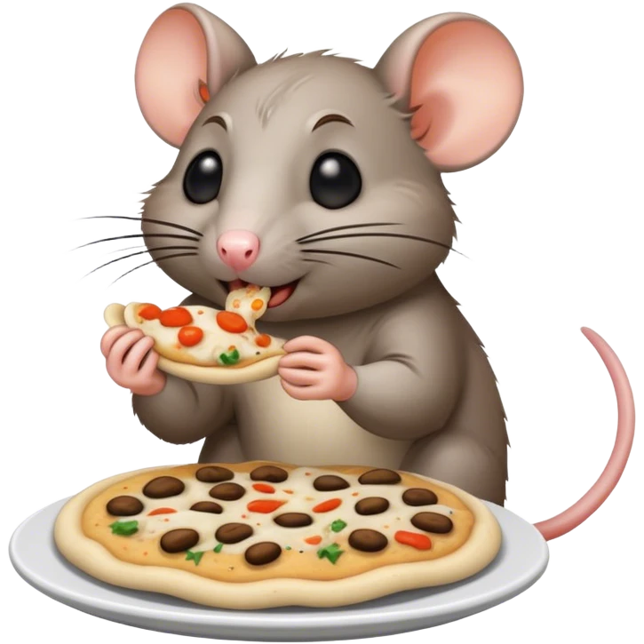  A rat eating a pupusa emoji