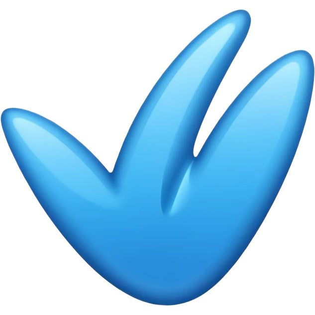 Blue tick emoji