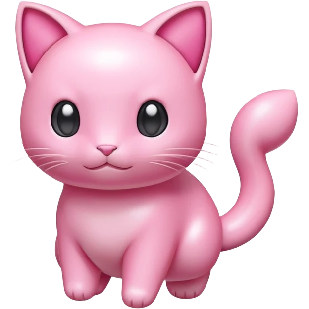 pink Mew Pokemon floating emoji