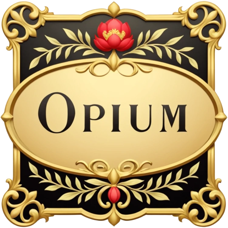 Opium label emoji