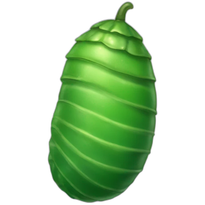 green pupa emoji
