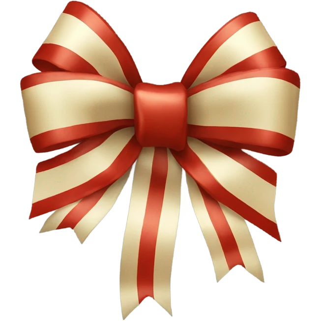 Decorative Christmas bow emoji