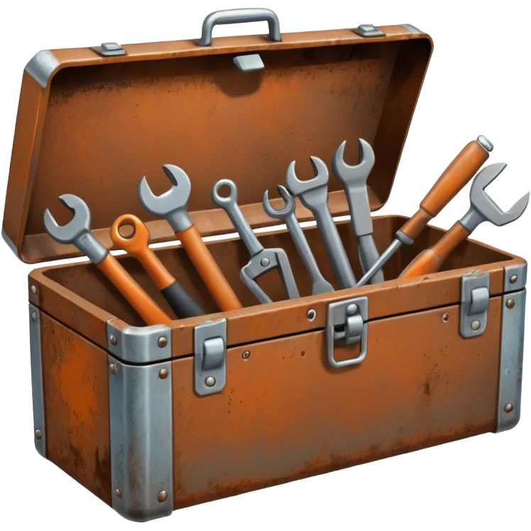 Toolbox with multiple tools emoji