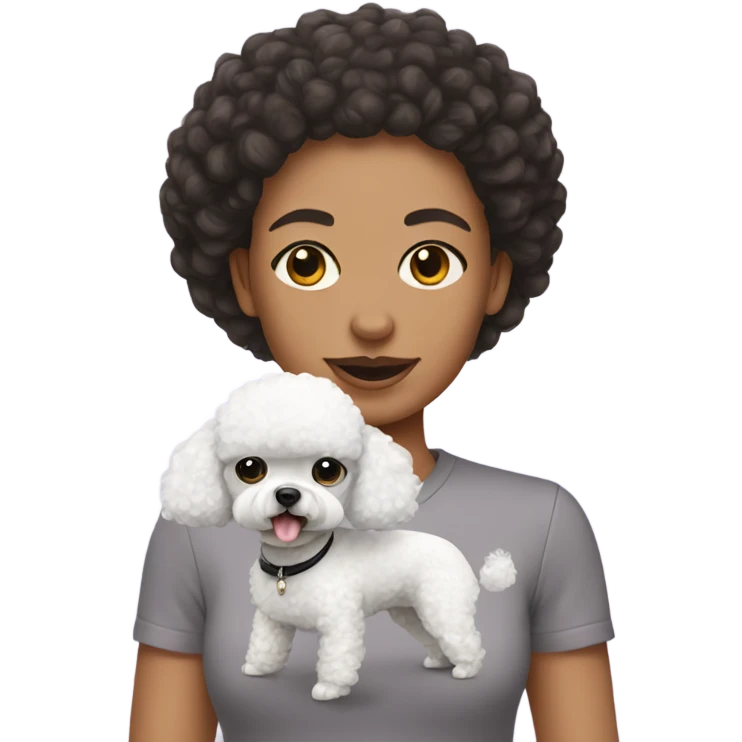 Me and my French poodle  emoji