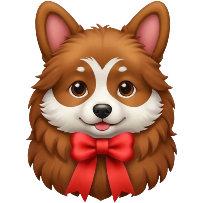 dog with ribbon emoji