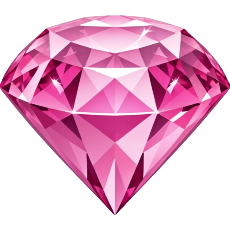Pink glitter diamond emoji