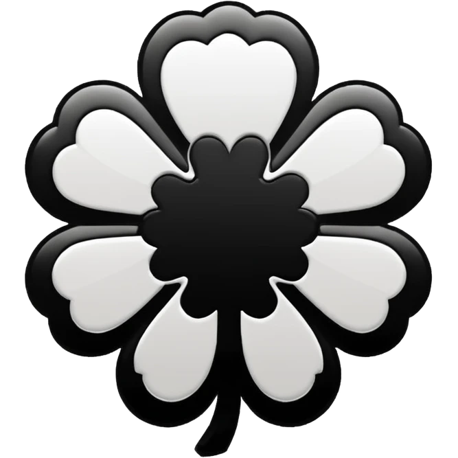 black clover, emoji profil, logo emoji