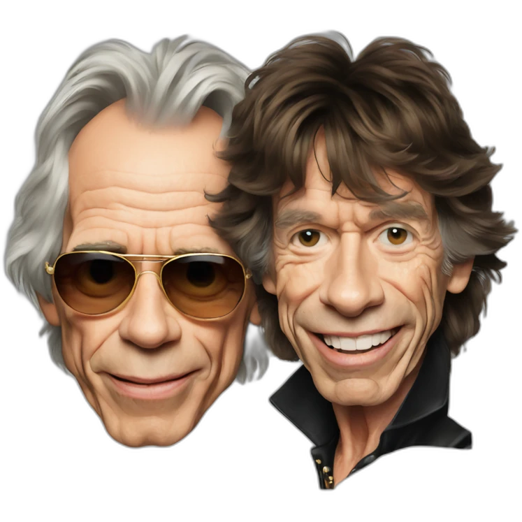 keith richards and mick jagger emoji