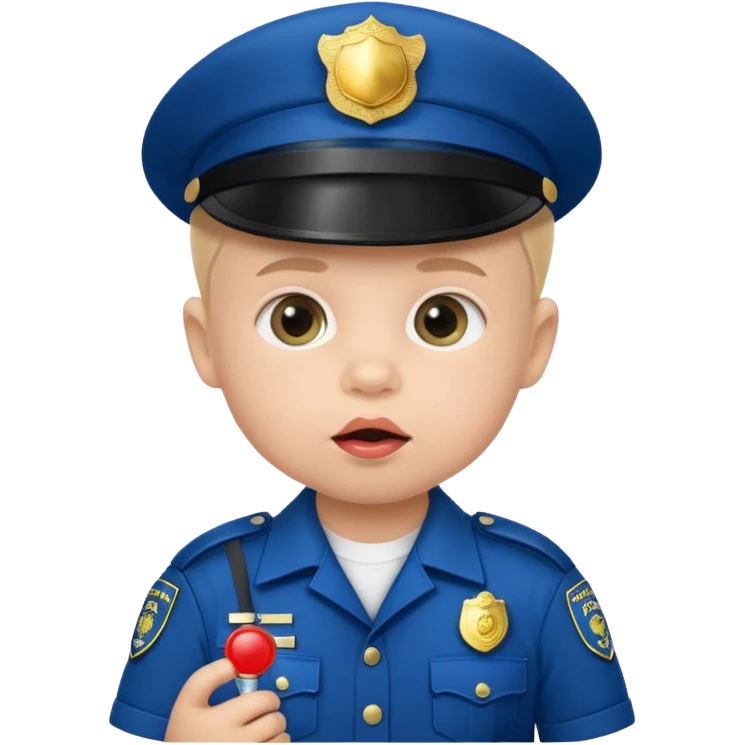 baby police with teat  emoji