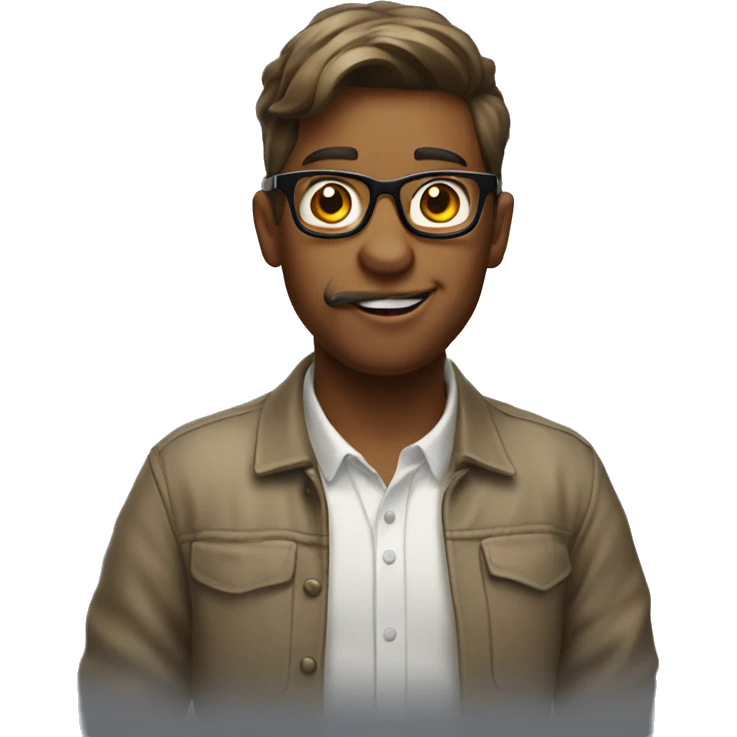 Nerd sticking tongue out emoji