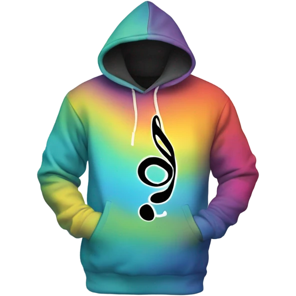Music note hoodie  emoji