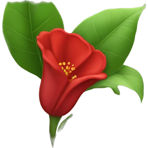 red lavinia flower emoji  emoji