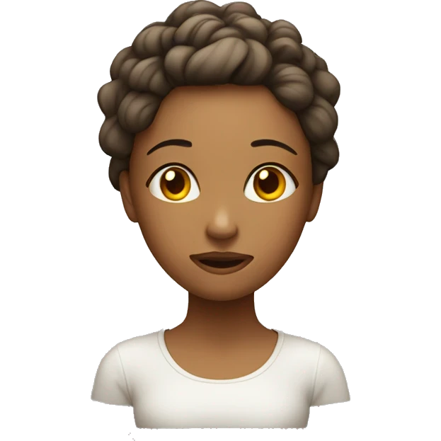 young woman, mother, stressed.. with highlights on her head emoji